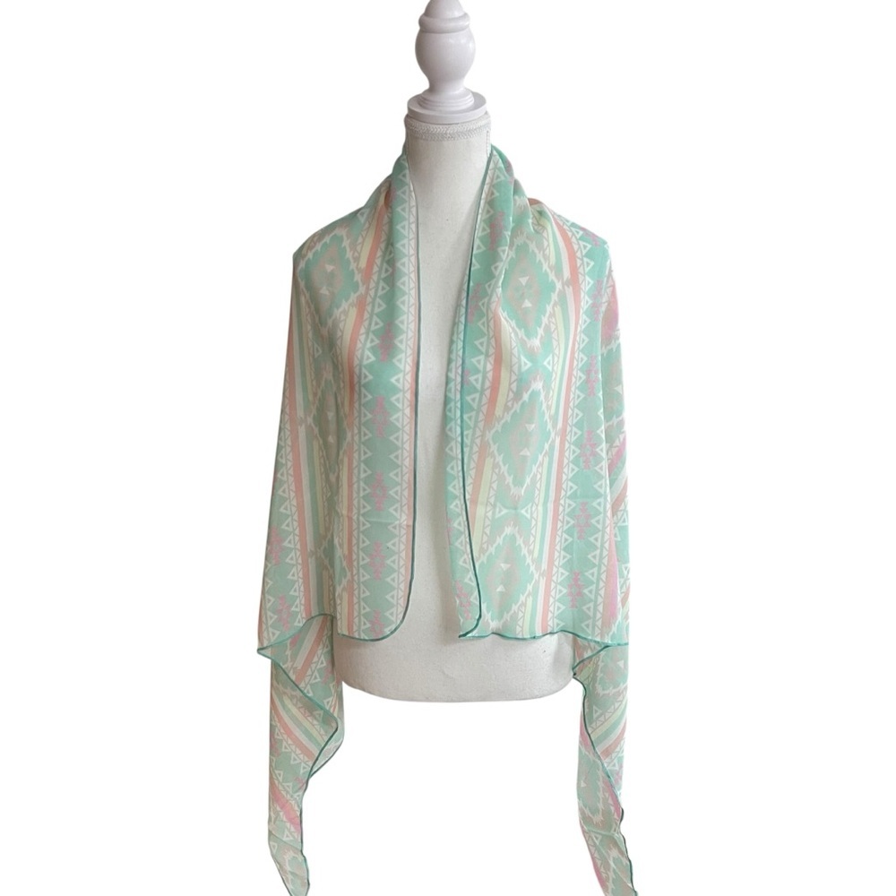 Chubbies Aztec Print Scarf Green Pink